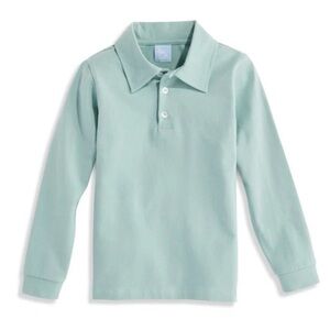 Bella Bliss Solid Jersey Polo Tee In Alys Green size 4